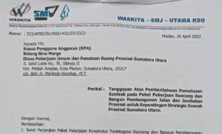 Dinas PUPR Sumut Putus Kontrak KSO Proyek Jalan dan Jembatan Rp 2,7T