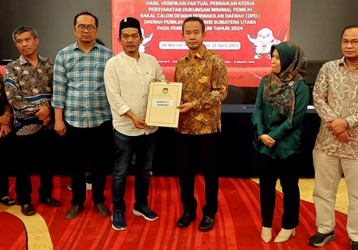 KPU Sumut Nyatakan Darwis H Harahap Penuhi Syarat Bacalon DPD RI